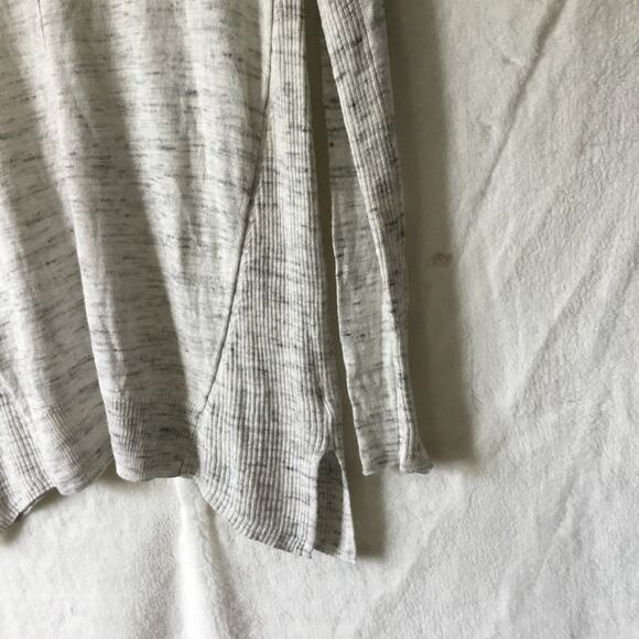 Lou & Grey Light Gray Ribside Boatneck Sweater Top - Picture 14 of 16